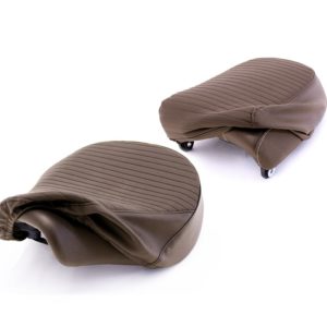 Brown Pleated Seat Cover